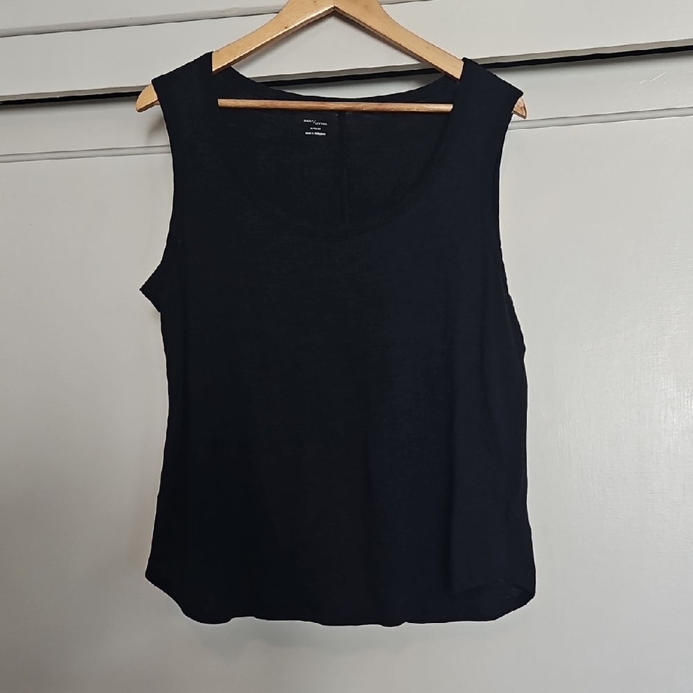Black 100% Cotton Tank Top EUC